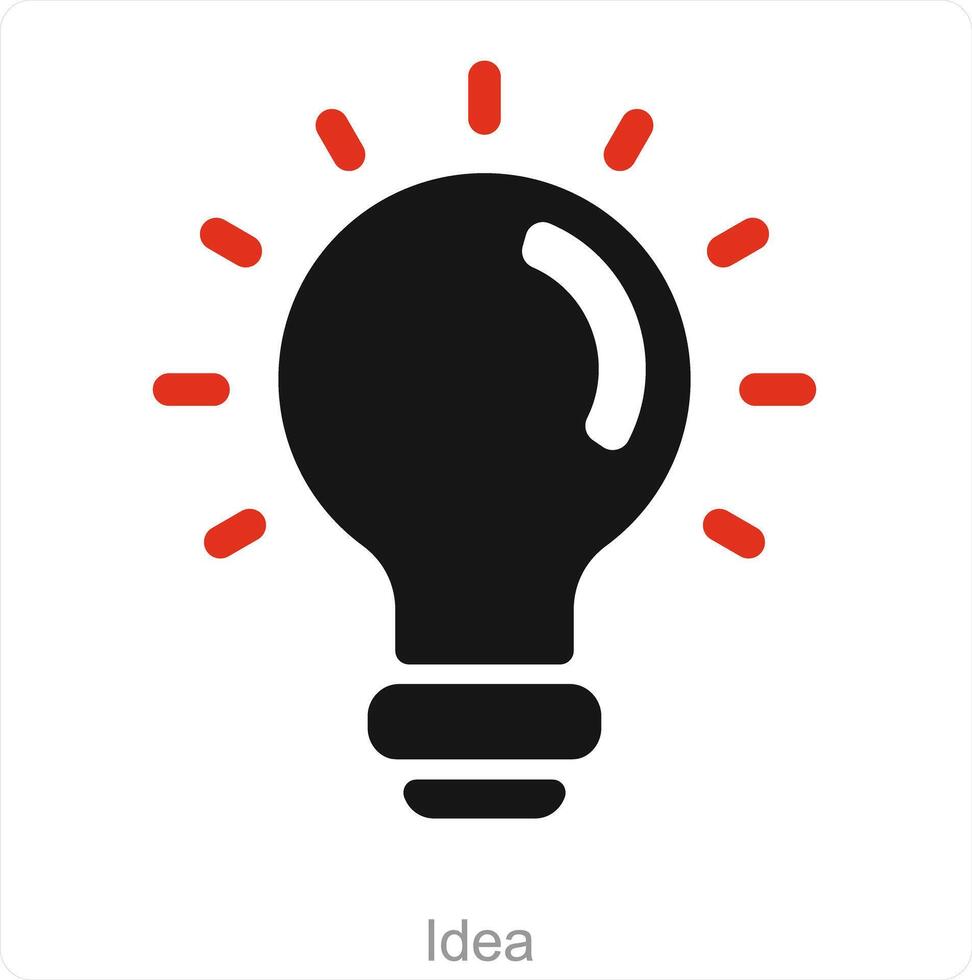 idee en creatief icoon concept vector