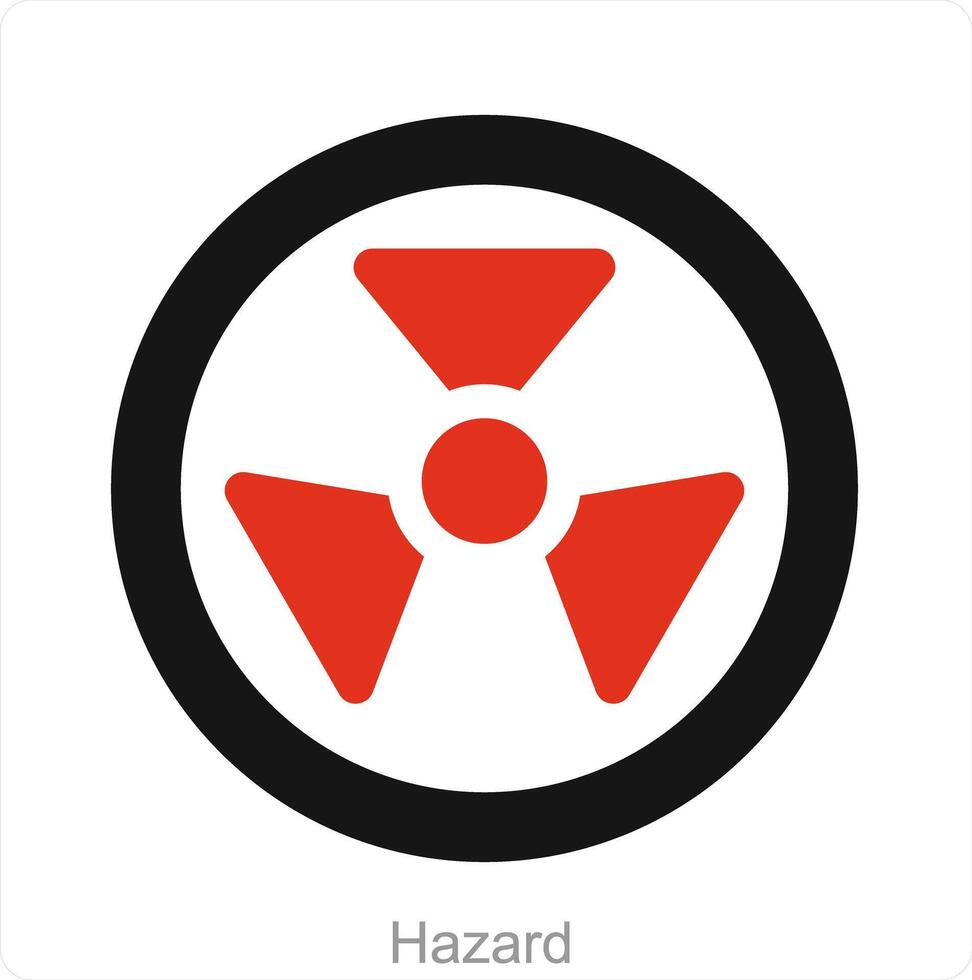 risico en biohazard icoon concept vector