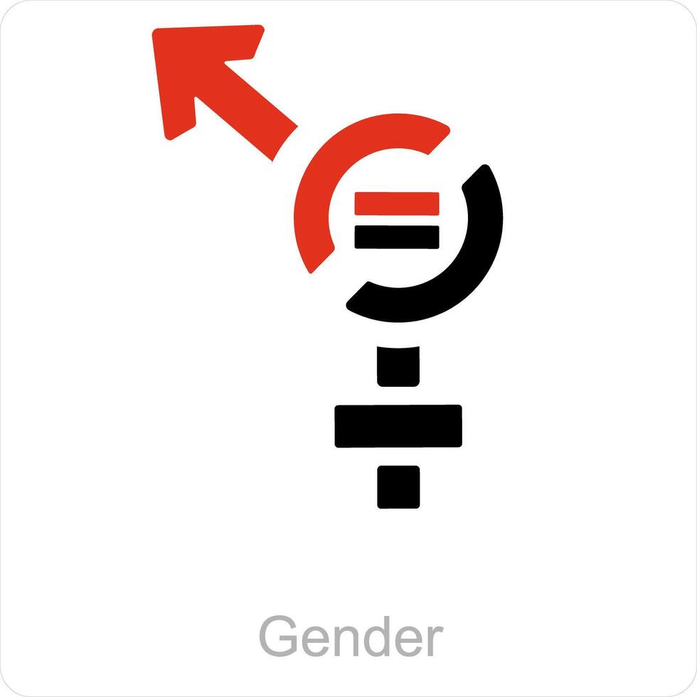 geslacht en symbool icoon concept vector