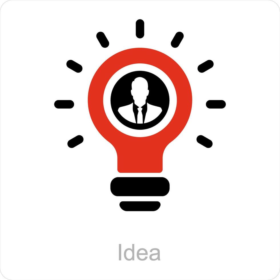 idee en creativiteit icoon concept vector