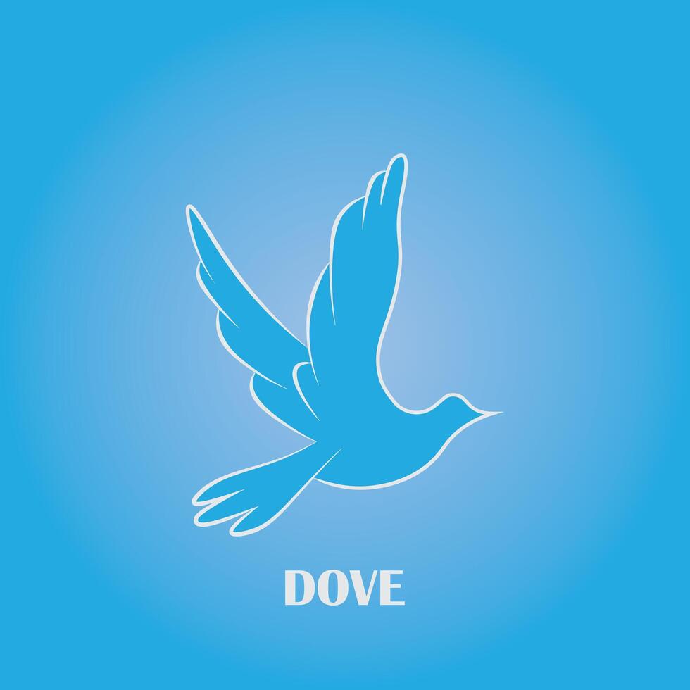 duif vogel logo ontwerp vector