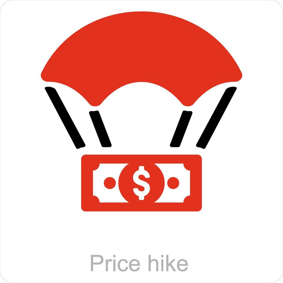 prijs wandeltocht en geld icoon concept vector