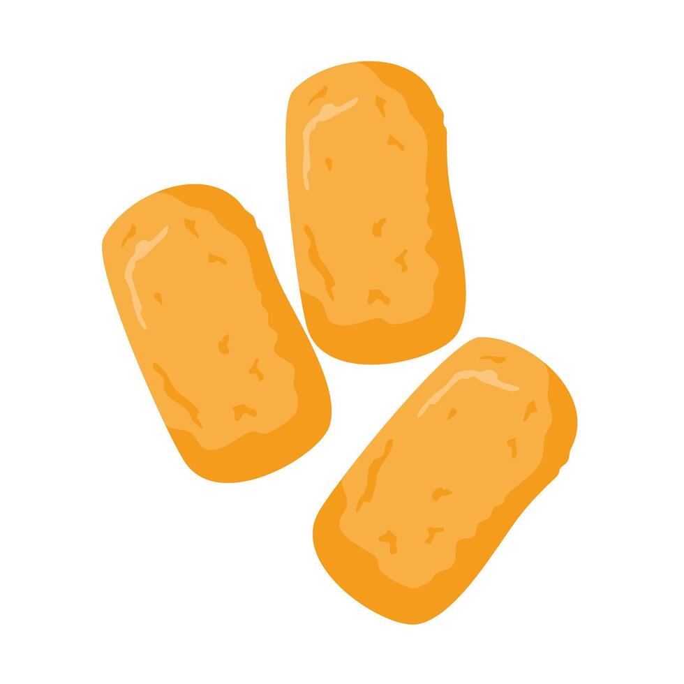 traditioneel Spaans gebakken kroketten illustratie vector