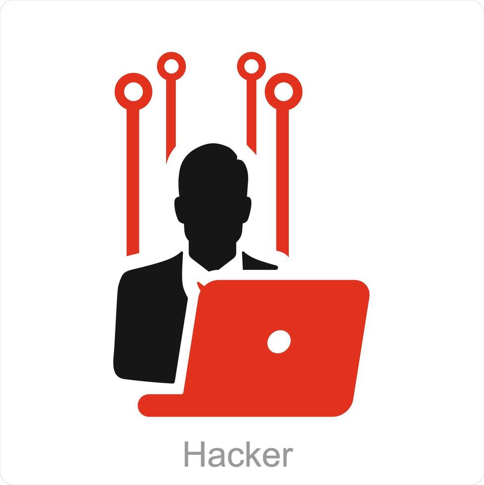 hacker en spion icoon concept vector