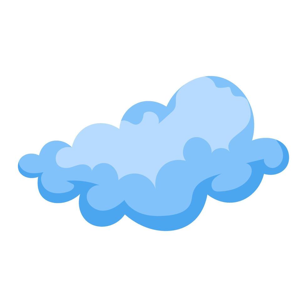 uniek blauw wolken in de lucht, kunst digitaal illustratie vector