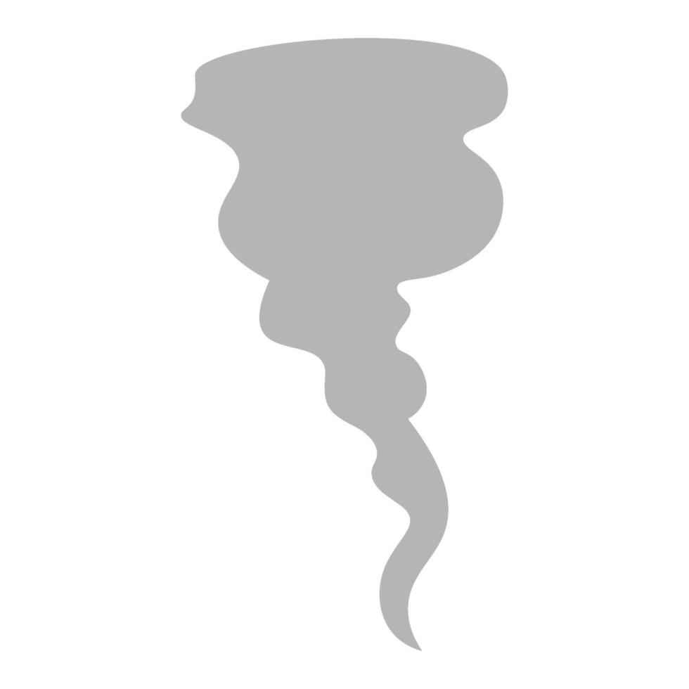 golvend grijs rook, digitaal kunst illustratie vector
