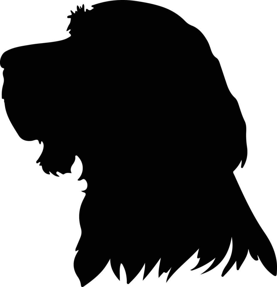 spinon italiano zwart silhouet vector