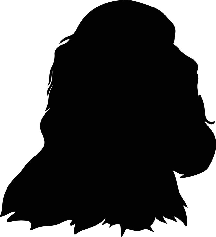 Amerikaans cocker spaniel zwart silhouet vector