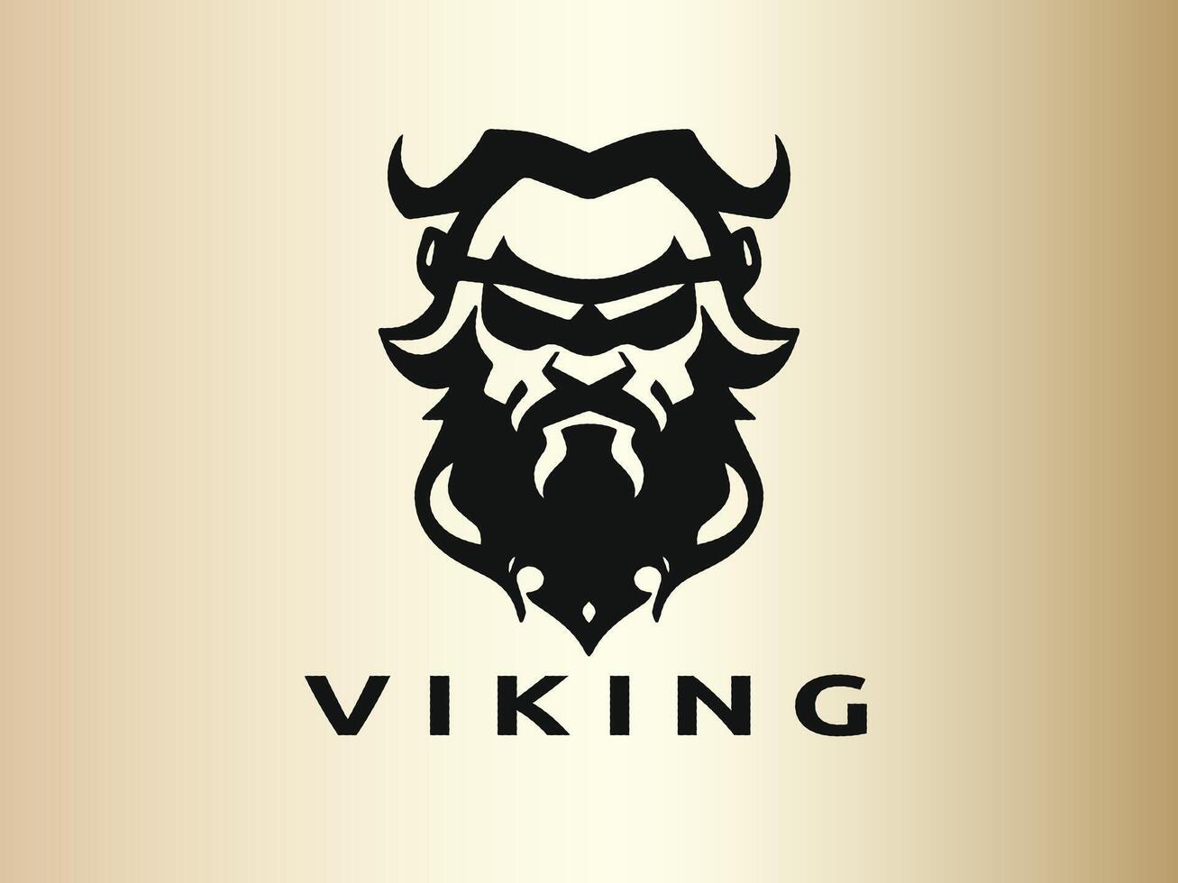 viking logo ontwerp vector sjabloon. menselijk viking logo ontwerp icoon symbool vector illustratie.