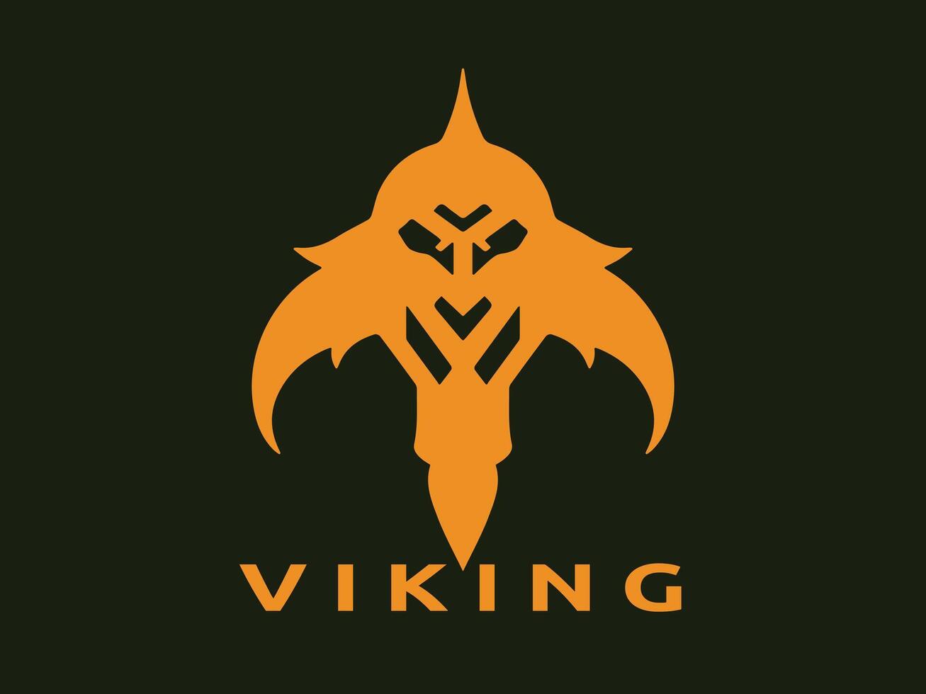 viking logo ontwerp vector sjabloon. menselijk viking logo ontwerp icoon symbool vector illustratie.