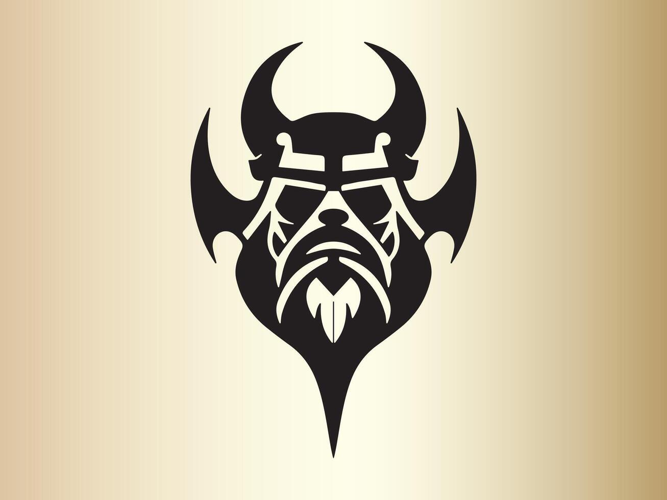 viking logo ontwerp icoon symbool vector illustratie. menselijk viking logo ontwerp sjabloon.