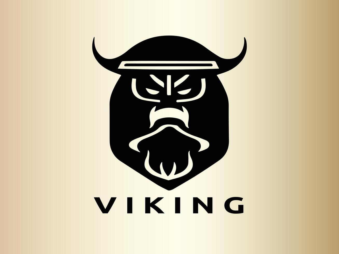 viking logo ontwerp vector sjabloon. menselijk viking logo ontwerp icoon symbool vector illustratie.