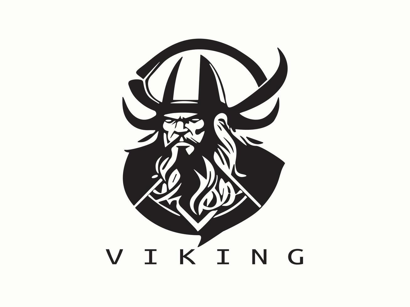 viking logo ontwerp icoon symbool vector illustratie