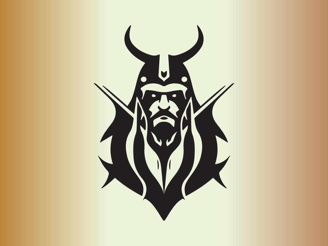 viking logo ontwerp icoon symbool vector illustratie. menselijk viking logo ontwerp sjabloon.