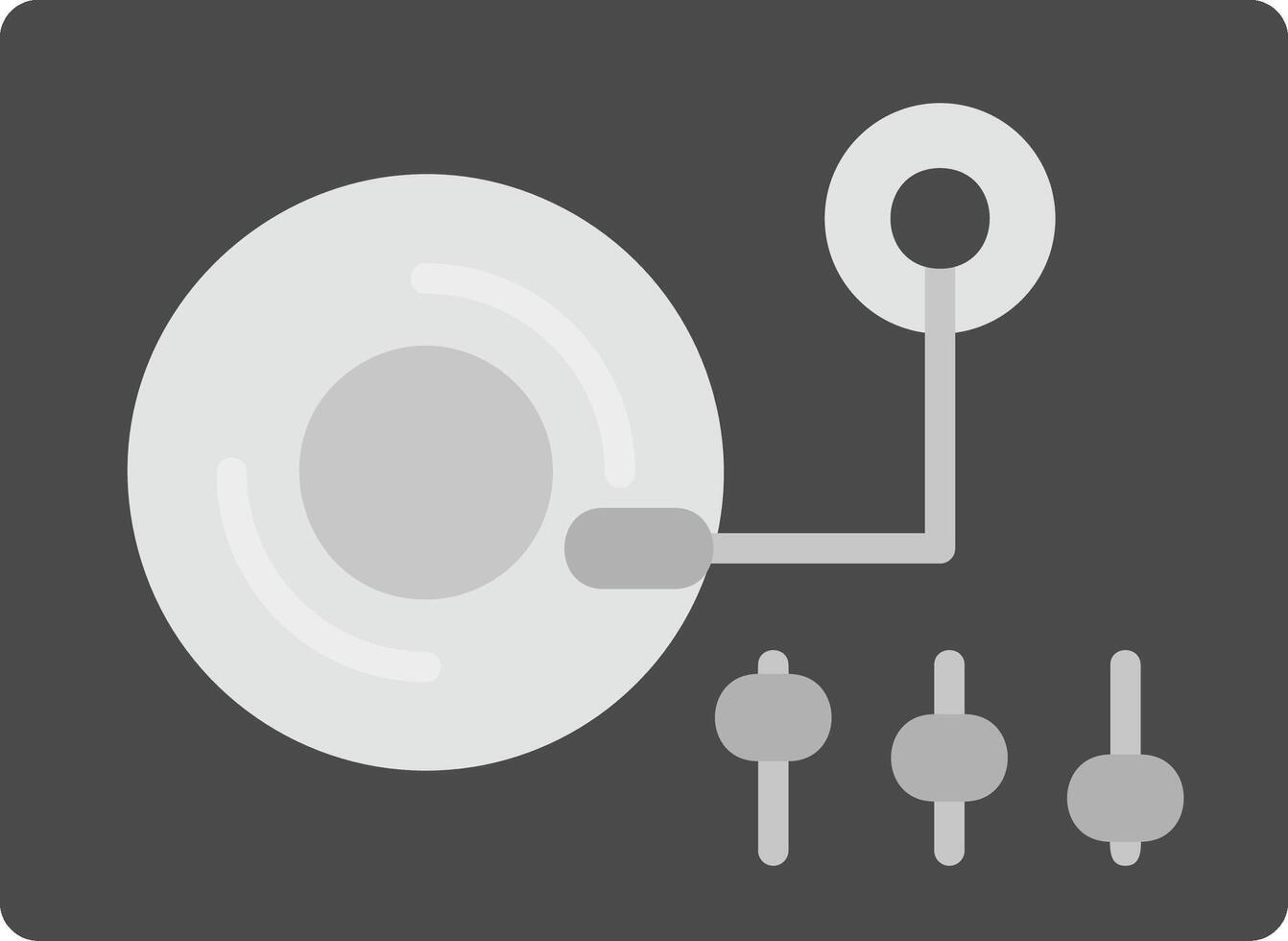 draaitafel vector pictogram