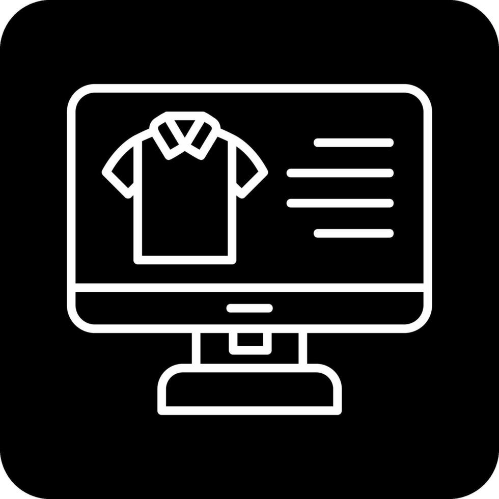 kleding online boodschappen doen vector icoon