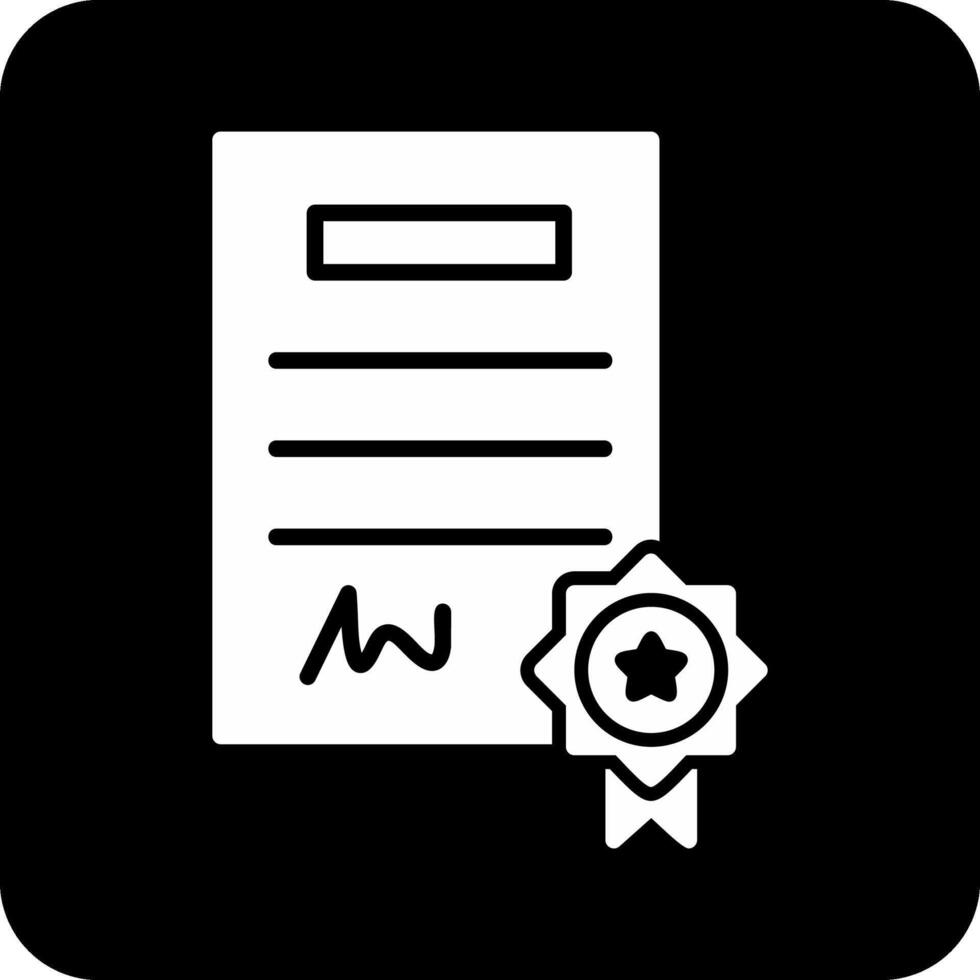 certificaat vector pictogram