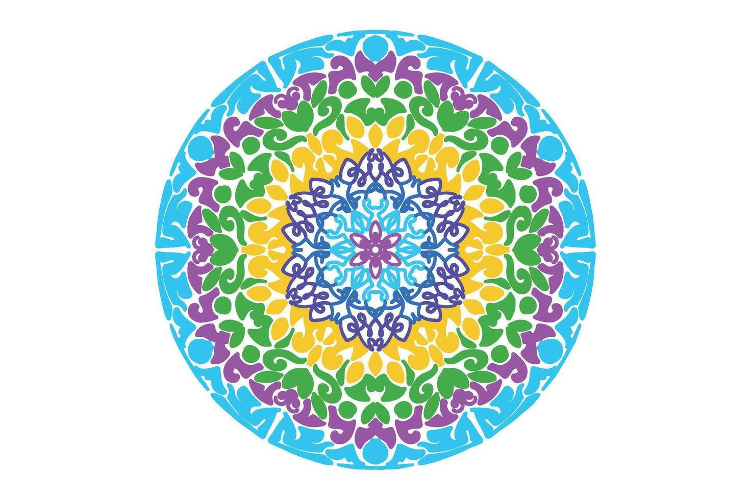 kleurrijk mandala ornament vector