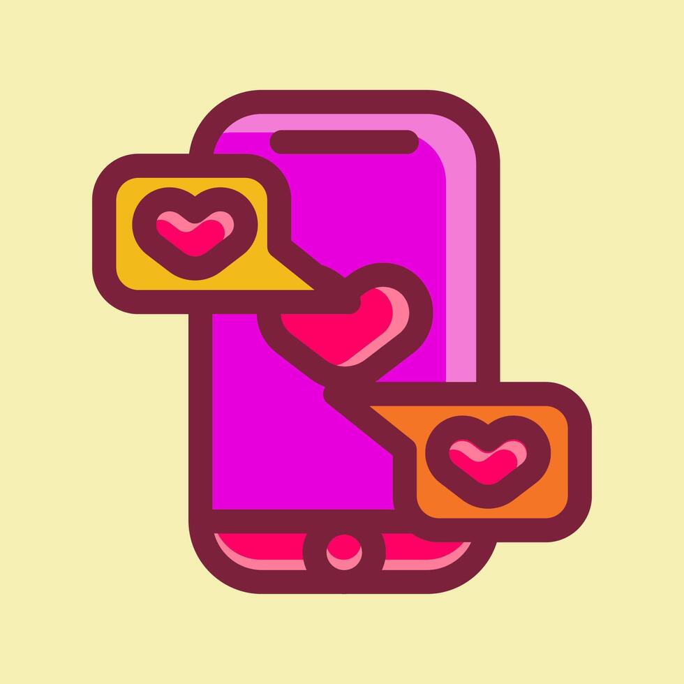 happy valentijn pictogram vector