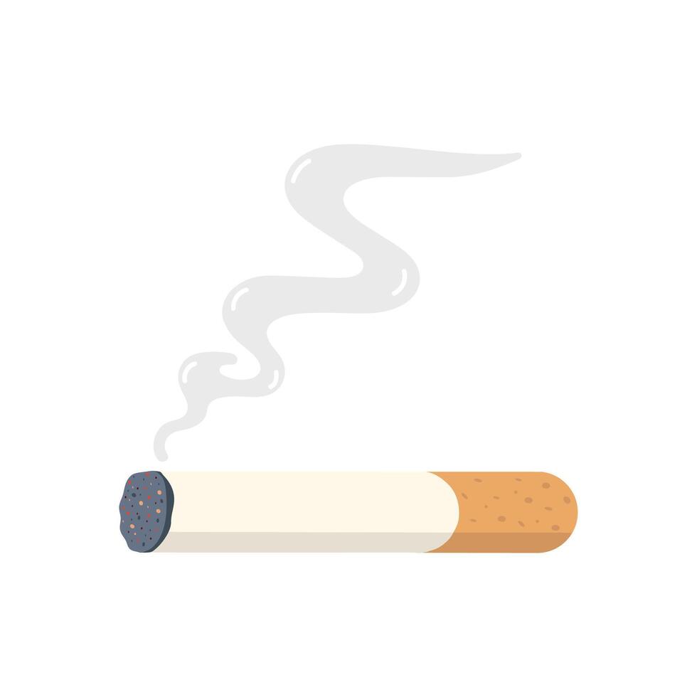 sigaretten kont met roken tekening vector