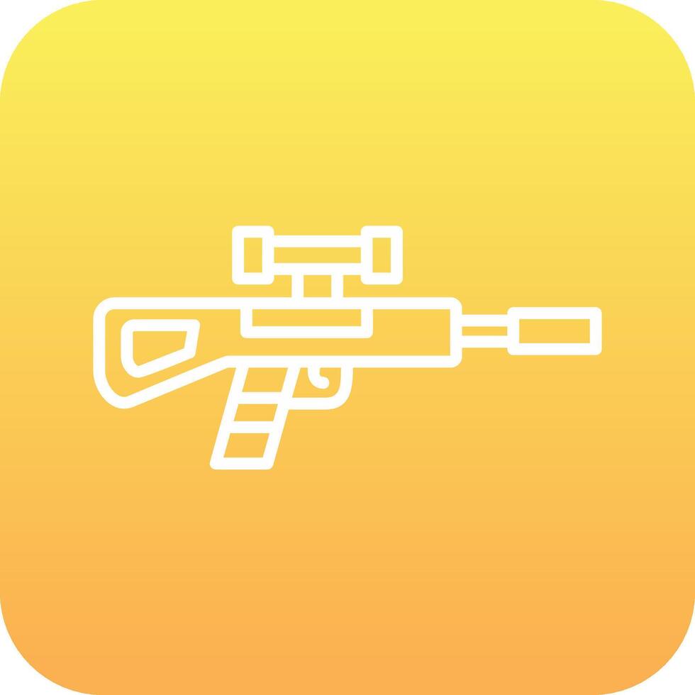 sniper rifle vector icon