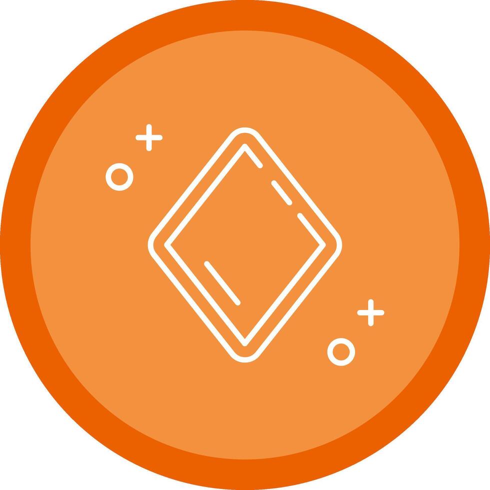 diamanten vlak cirkel veelkleurig ontwerp icoon vector