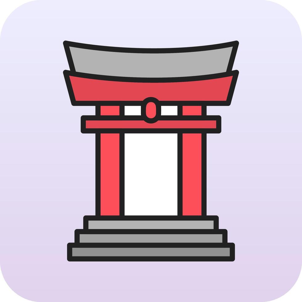 torii poort vector icoon