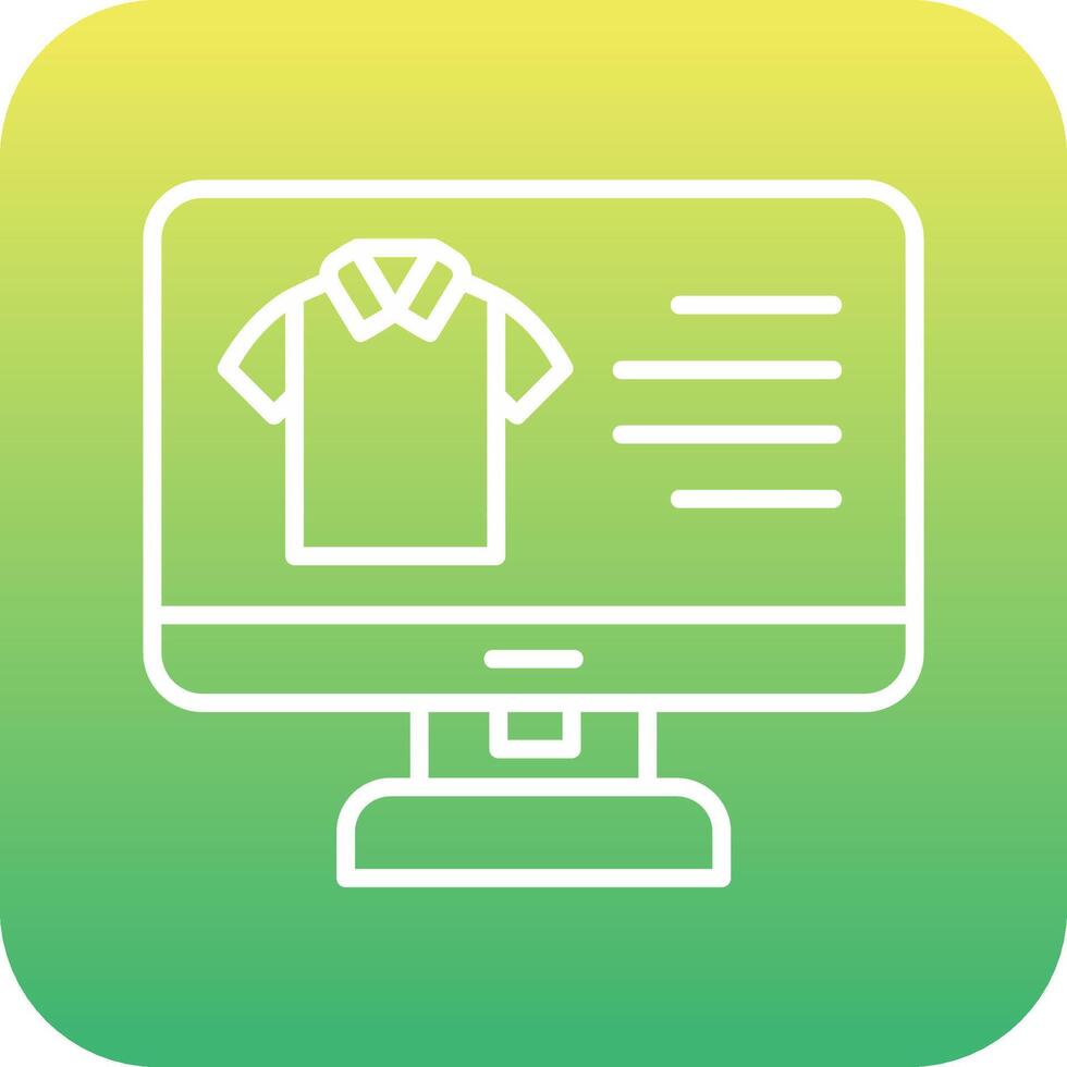 kleding online boodschappen doen vector icoon