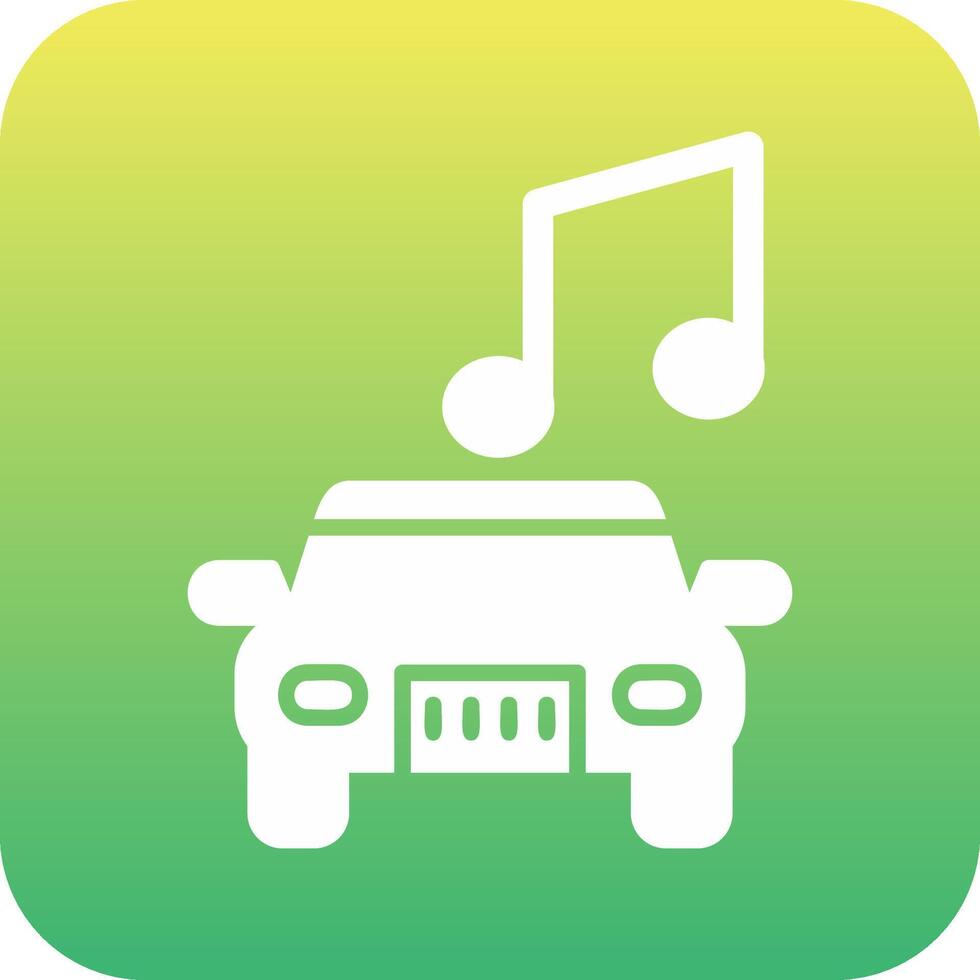 auto muziek- vector icoon