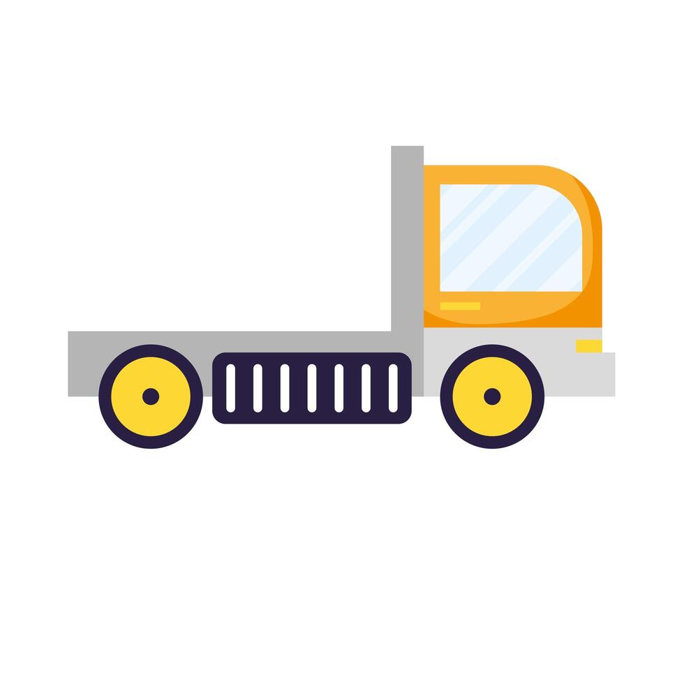 vrachtwagen bezorgservice geïsoleerde pictogram vector