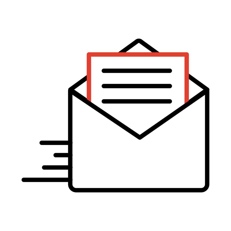 pictogram snelheid envelop vector