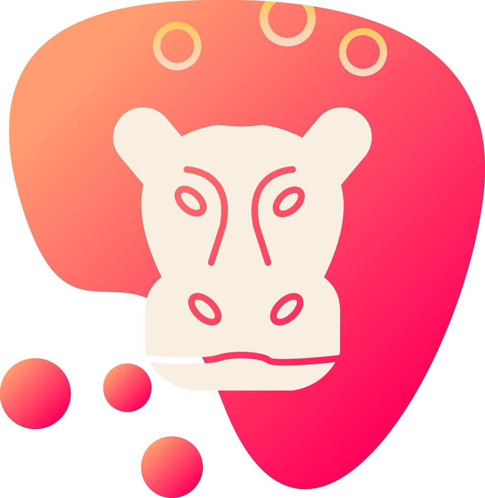 nijlpaard vector icoon