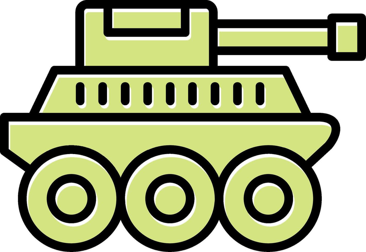 militaire tank vector icon