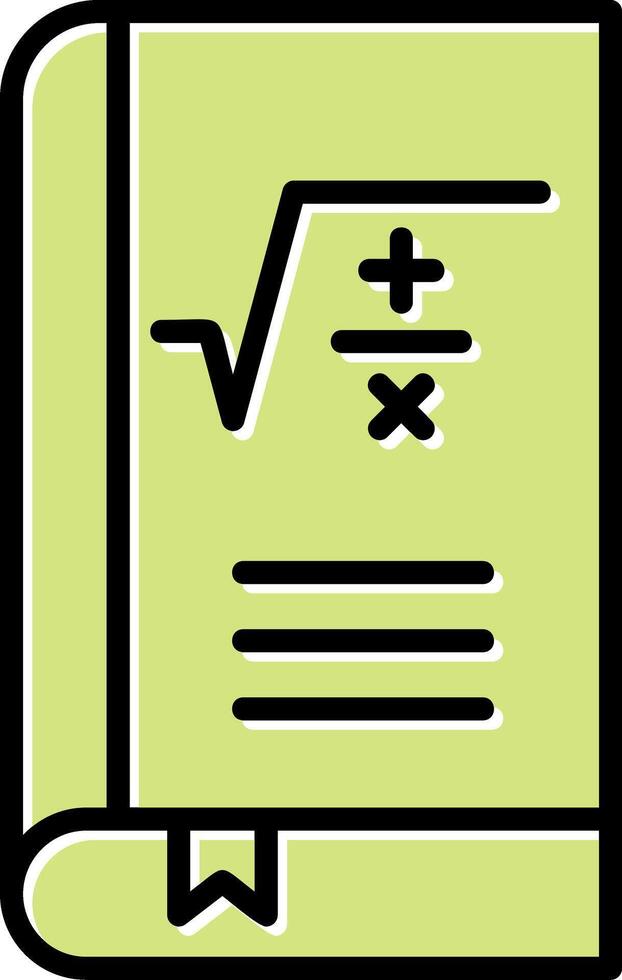 wiskunde boek vector icoon