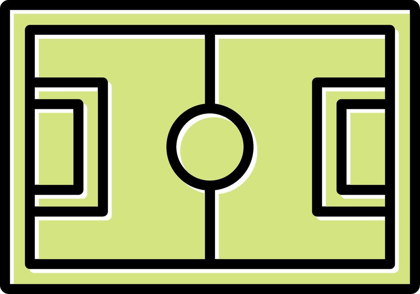 Amerikaans voetbal grond vector icoon