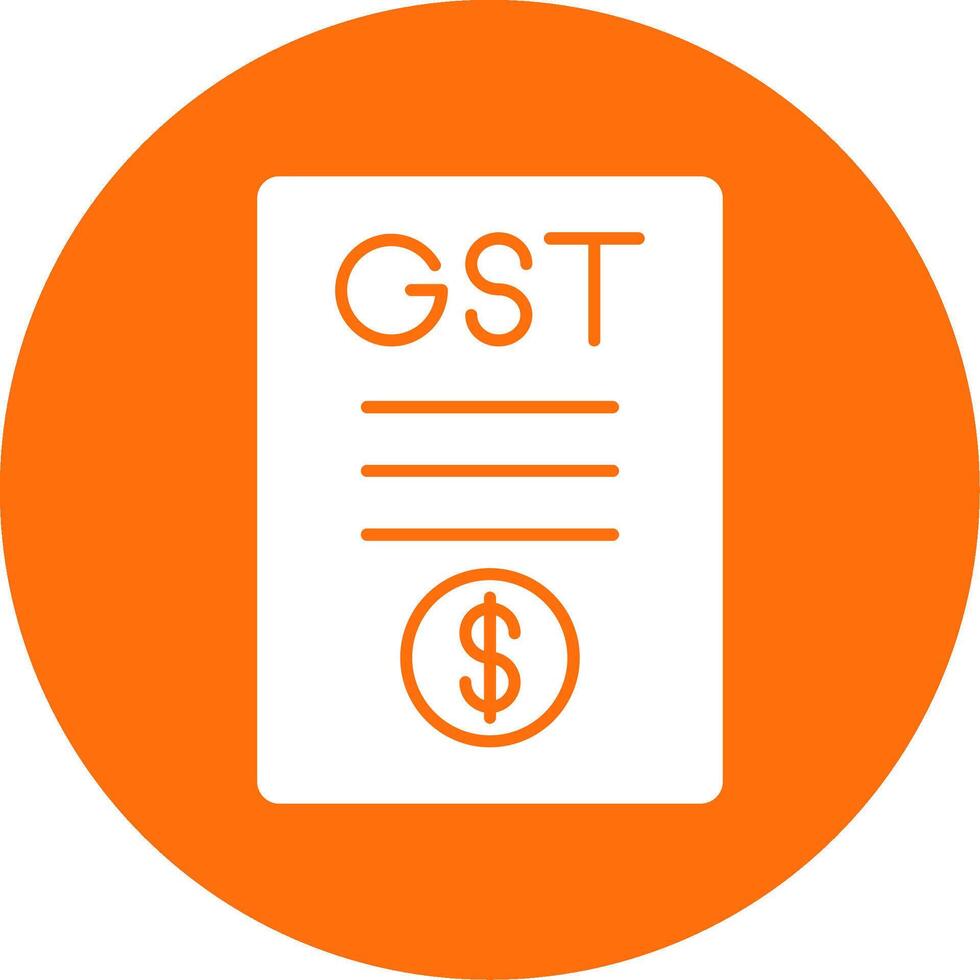 gst glyph cirkel icoon vector