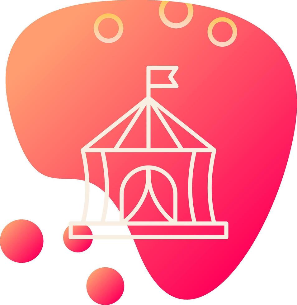 circus tent vector icoon