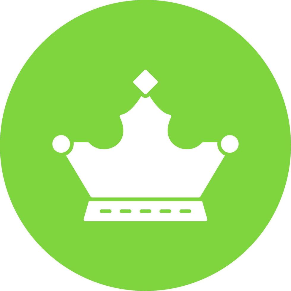 monarchie glyph cirkel icoon vector