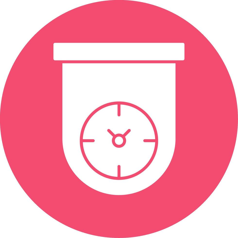 keuken timer glyph cirkel icoon vector