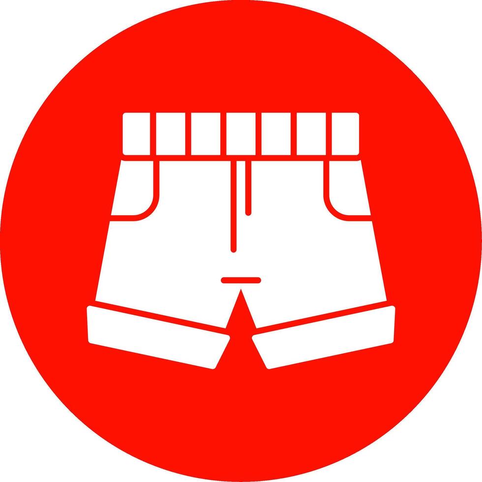 shorts glyph cirkel icoon vector