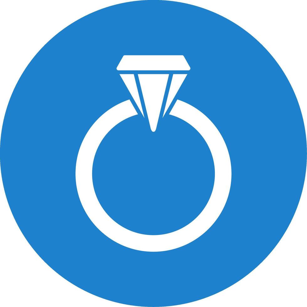 bruiloft ring glyph cirkel icoon vector