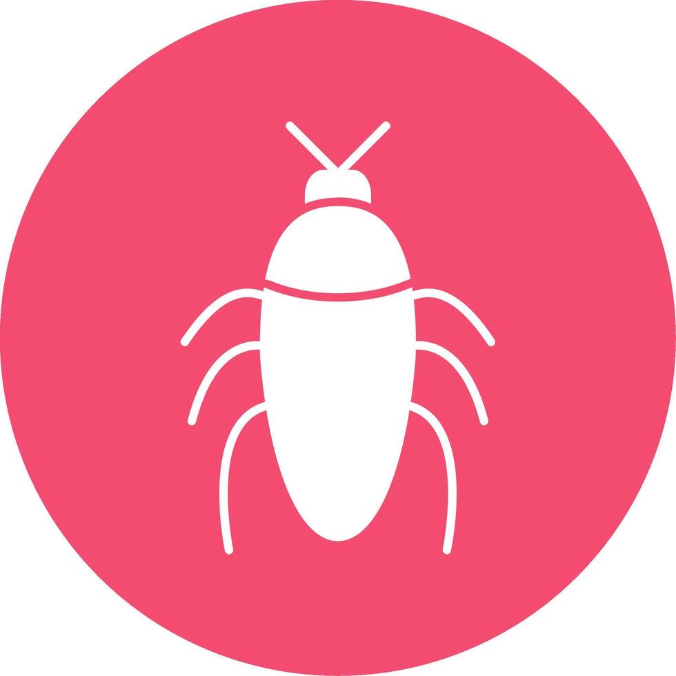 insect glyph cirkel icoon vector