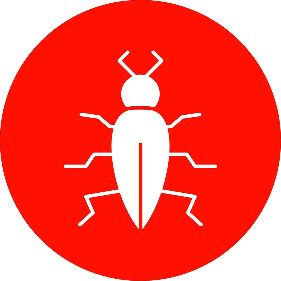 insect glyph cirkel icoon vector