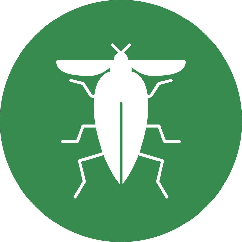 insect glyph cirkel icoon vector