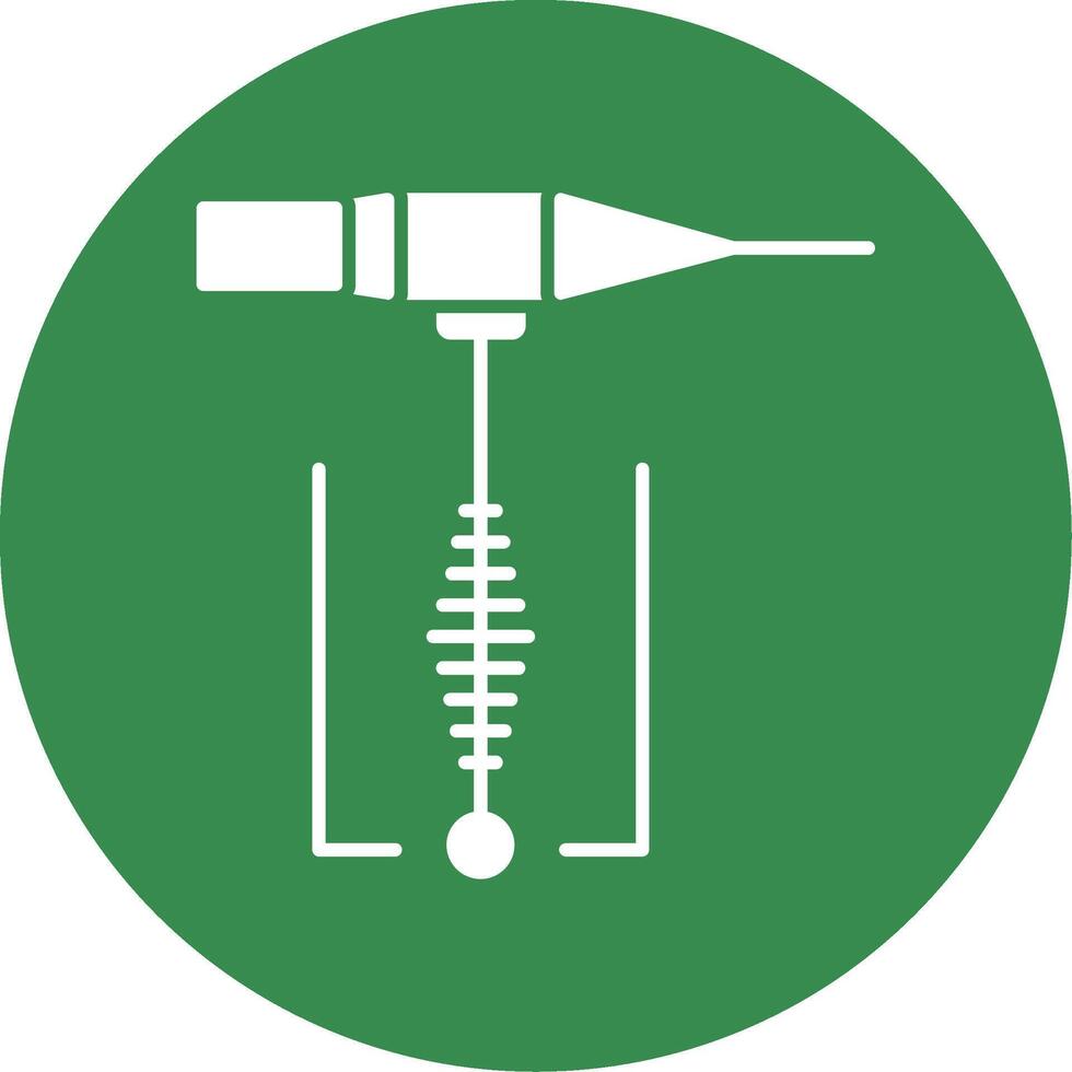 lassen glyph cirkel icoon vector