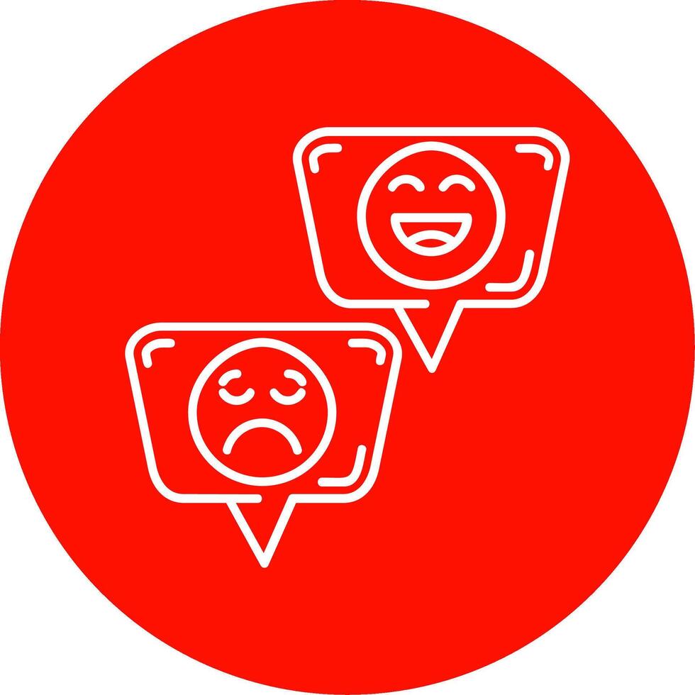 emoji's lineair cirkel veelkleurig ontwerp icoon vector