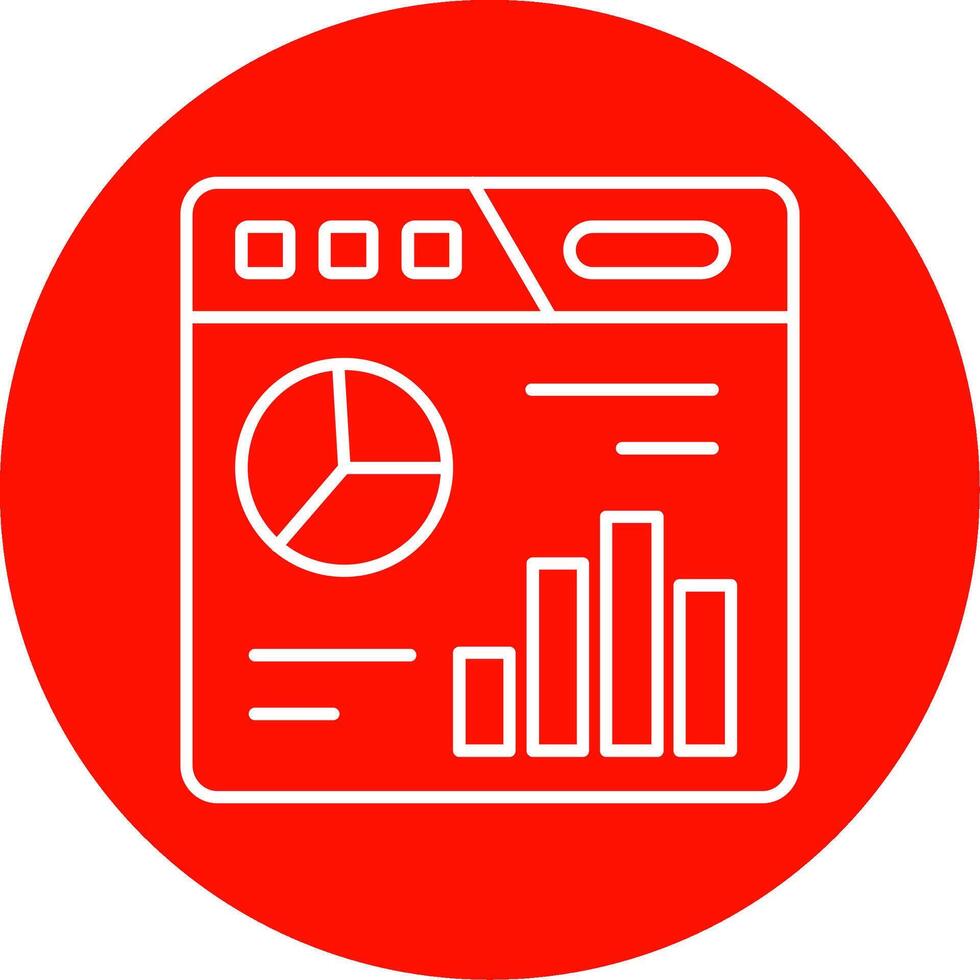 dashboard lineair cirkel veelkleurig ontwerp icoon vector