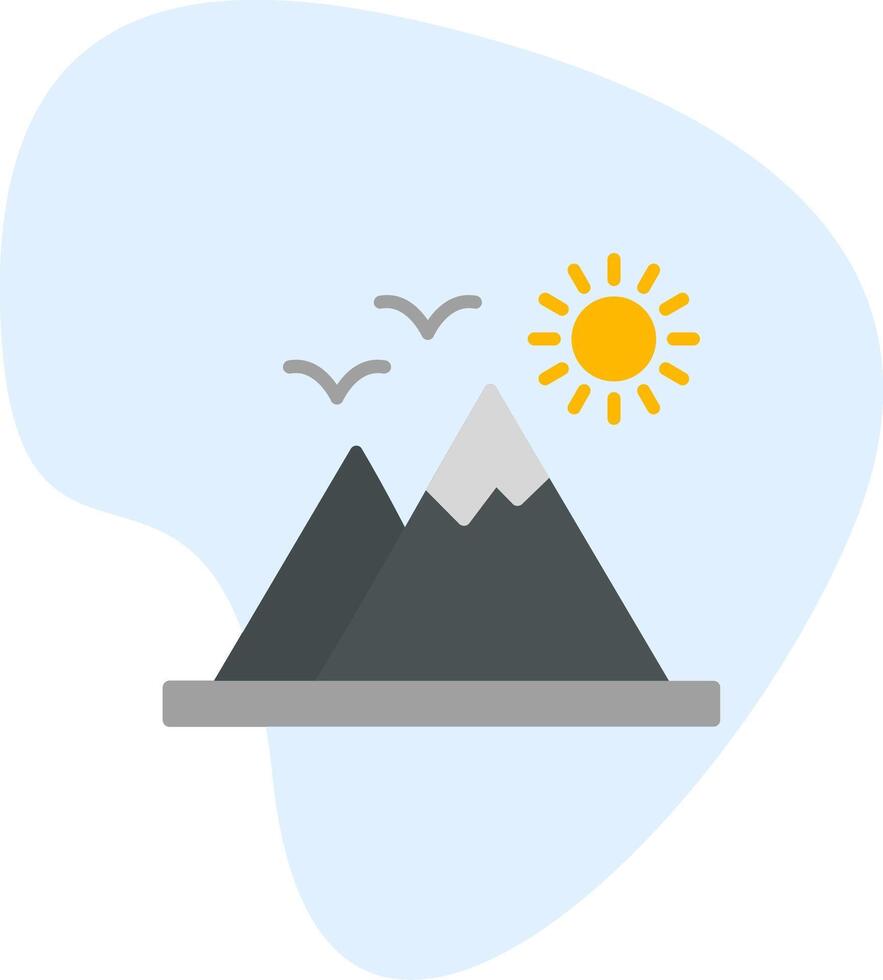 berg vector pictogram