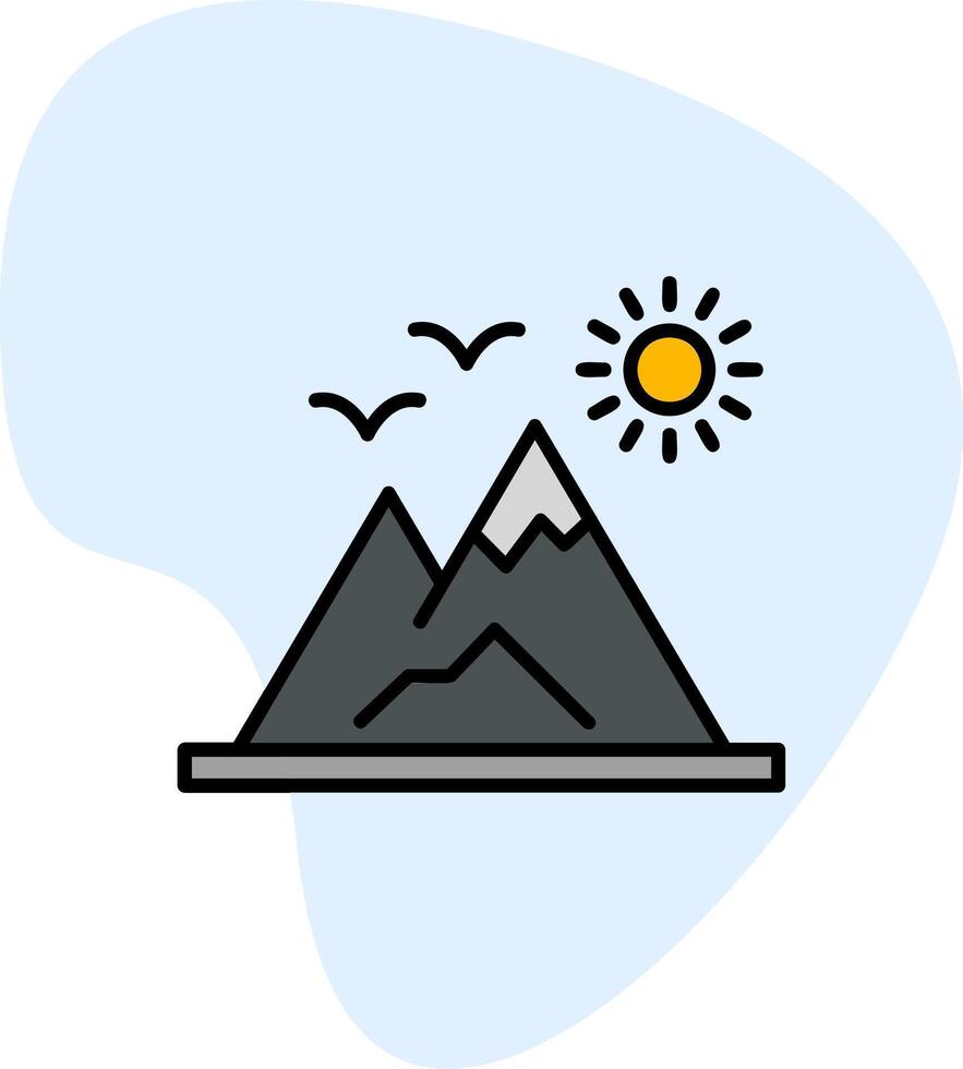 berg vector pictogram