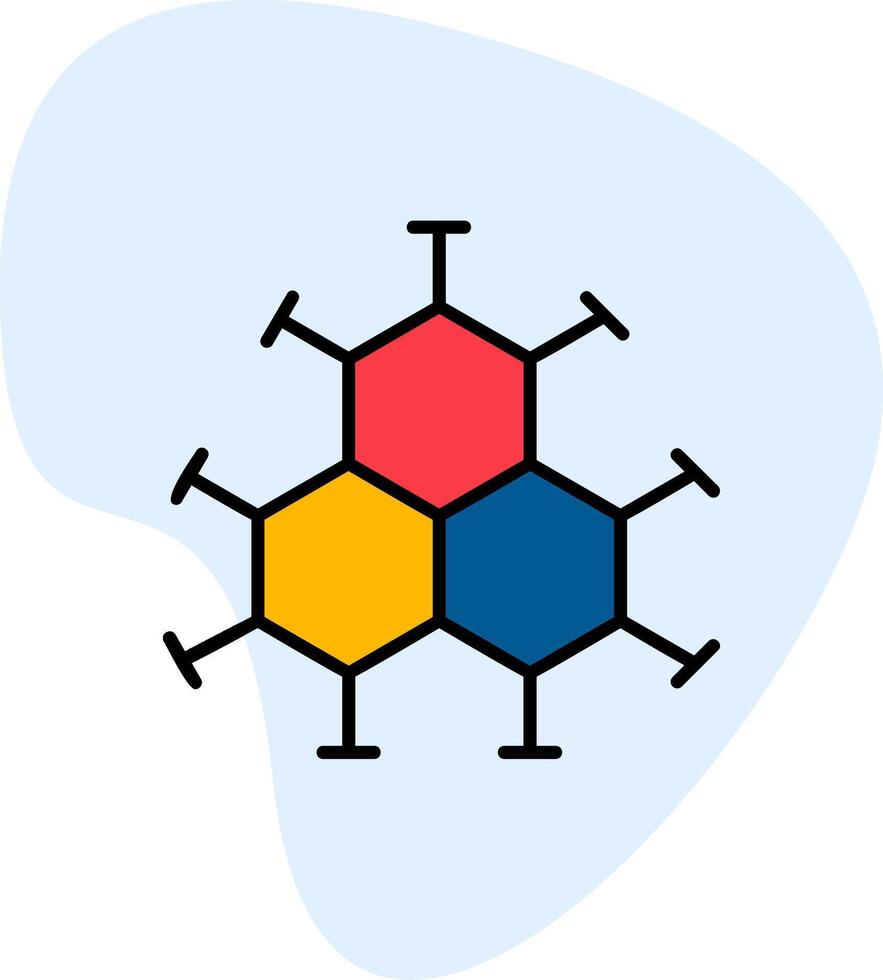 molecuul vector pictogram